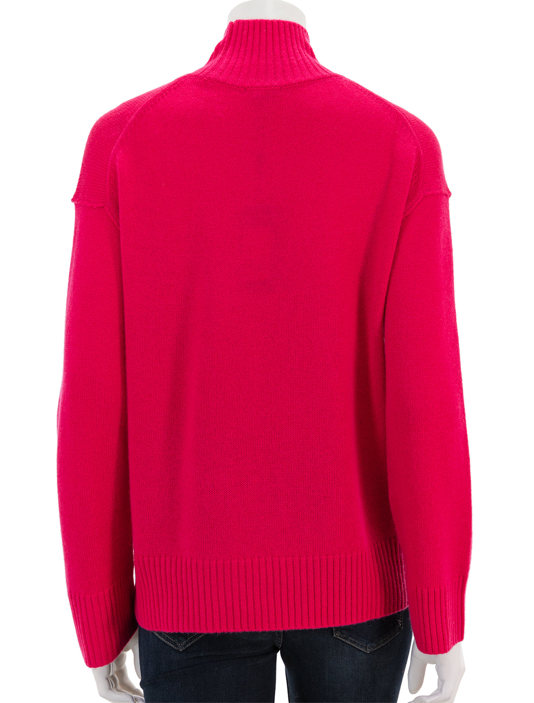 Back view of Rails' sasha pullover in cerise.