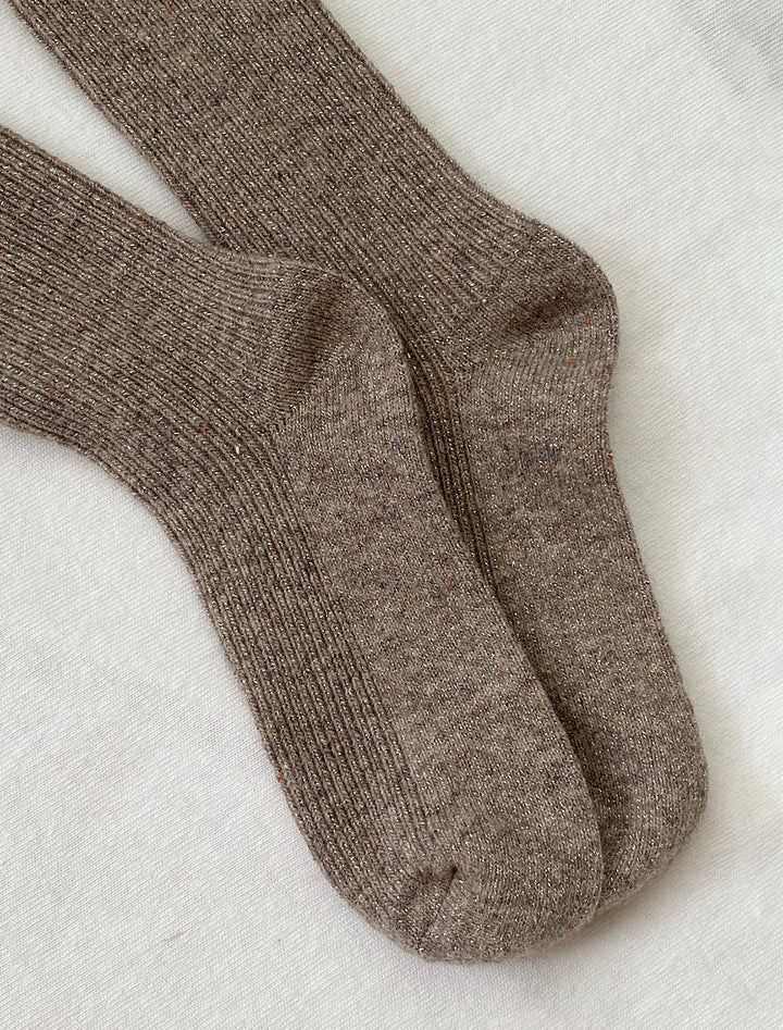 winter sparkle socks in nutmeg (2)