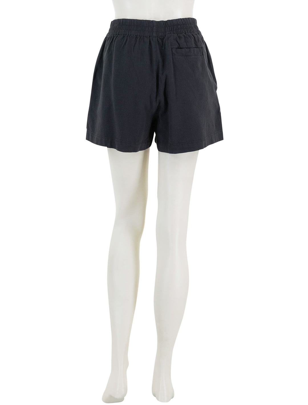 Back view of Marine Layer's elle short in black.
