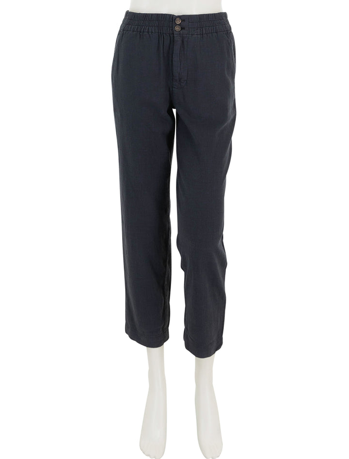 Front view of Marine Layer's elle pant in phantom.