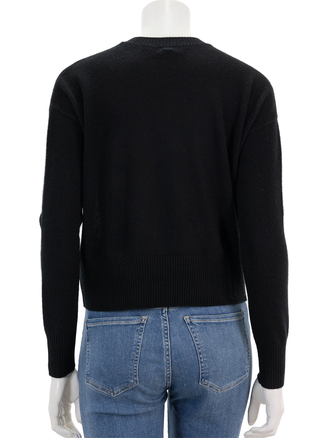 Back view of Minnie Rose's cashmere ski out west sweater.