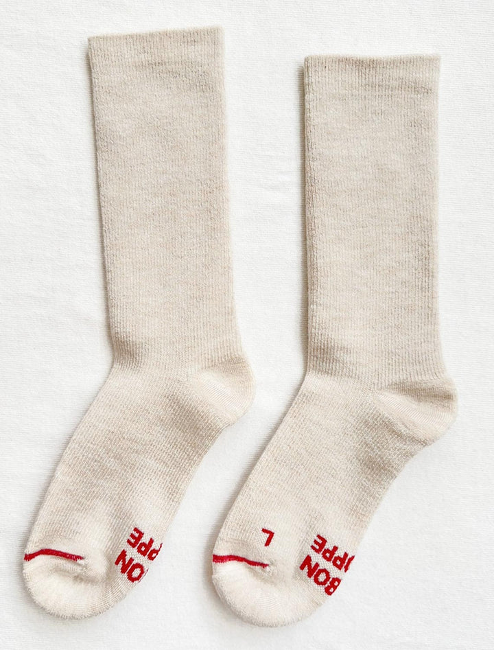 Le Bon Shoppe's camper socks in oatmeal.