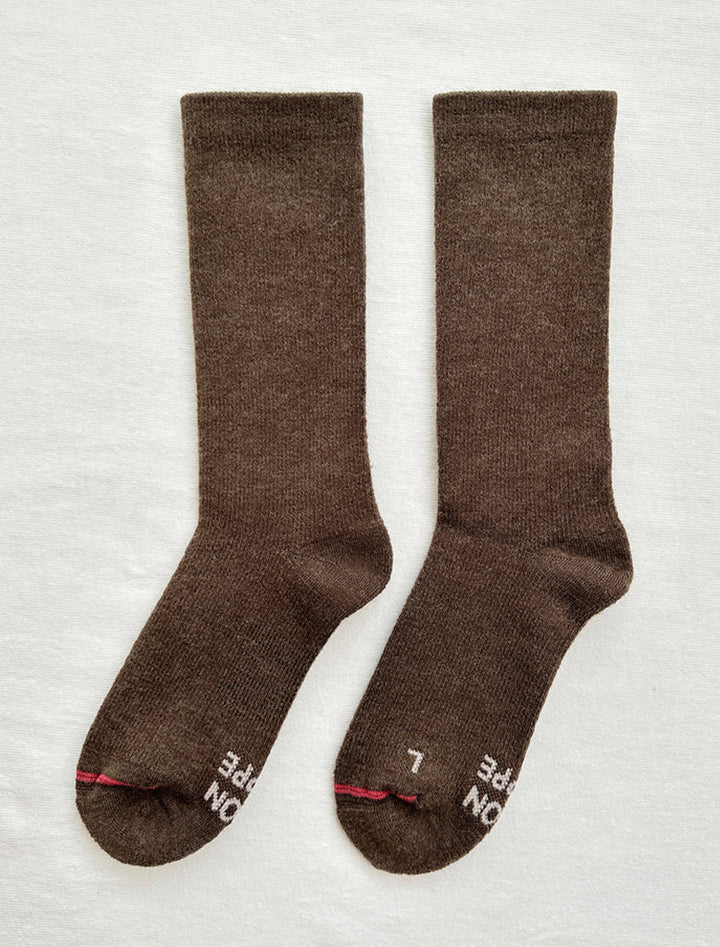 Le Bon Shoppe's camper socks in wood.