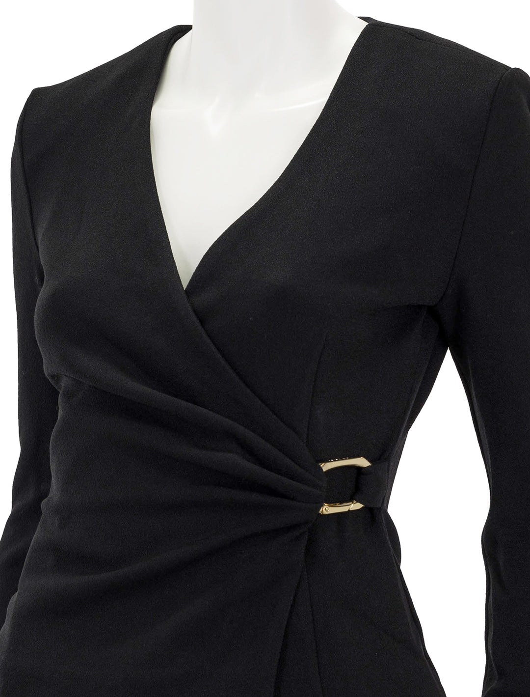 Close-up view of Anine Bing's joey top in black.