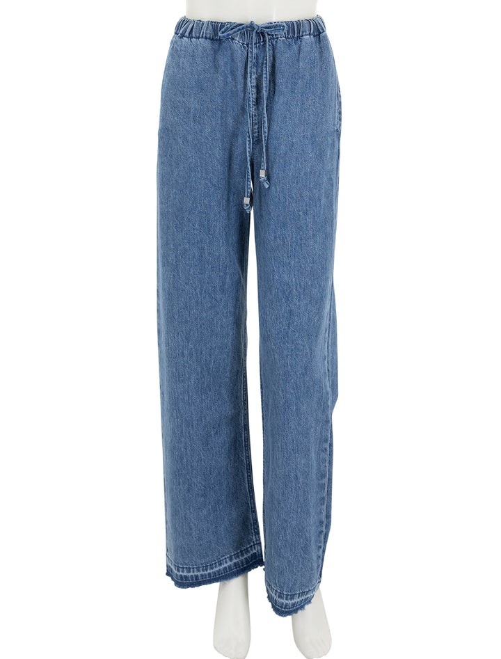 Front view of Rag & Bone's ultra featherweight logan beach pant in delmar.