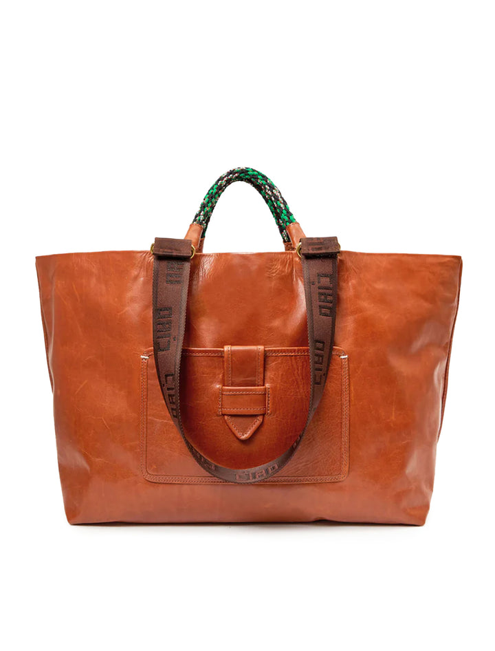 grande bateau tote in camel new look