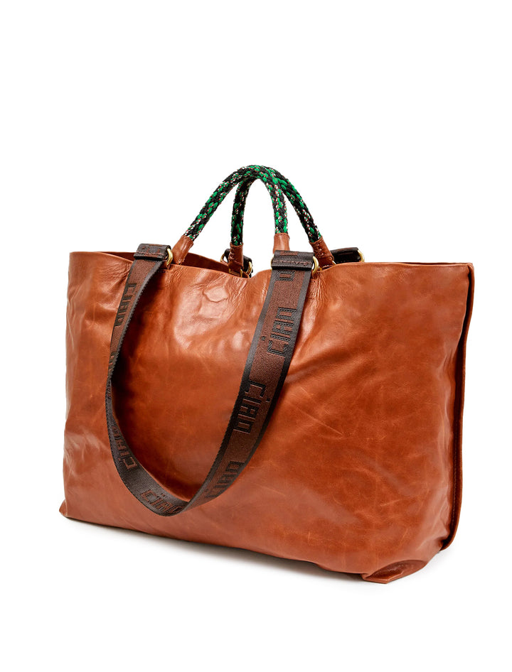 grande bateau tote in camel new look