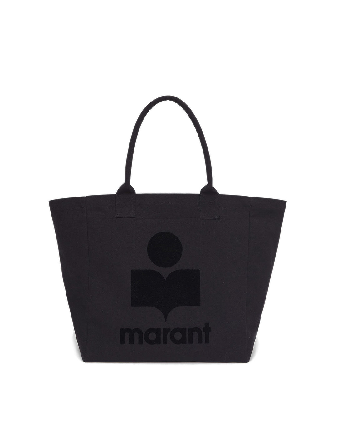 Front view of Isabel Marant Etoile's yenky zipped tote in black.