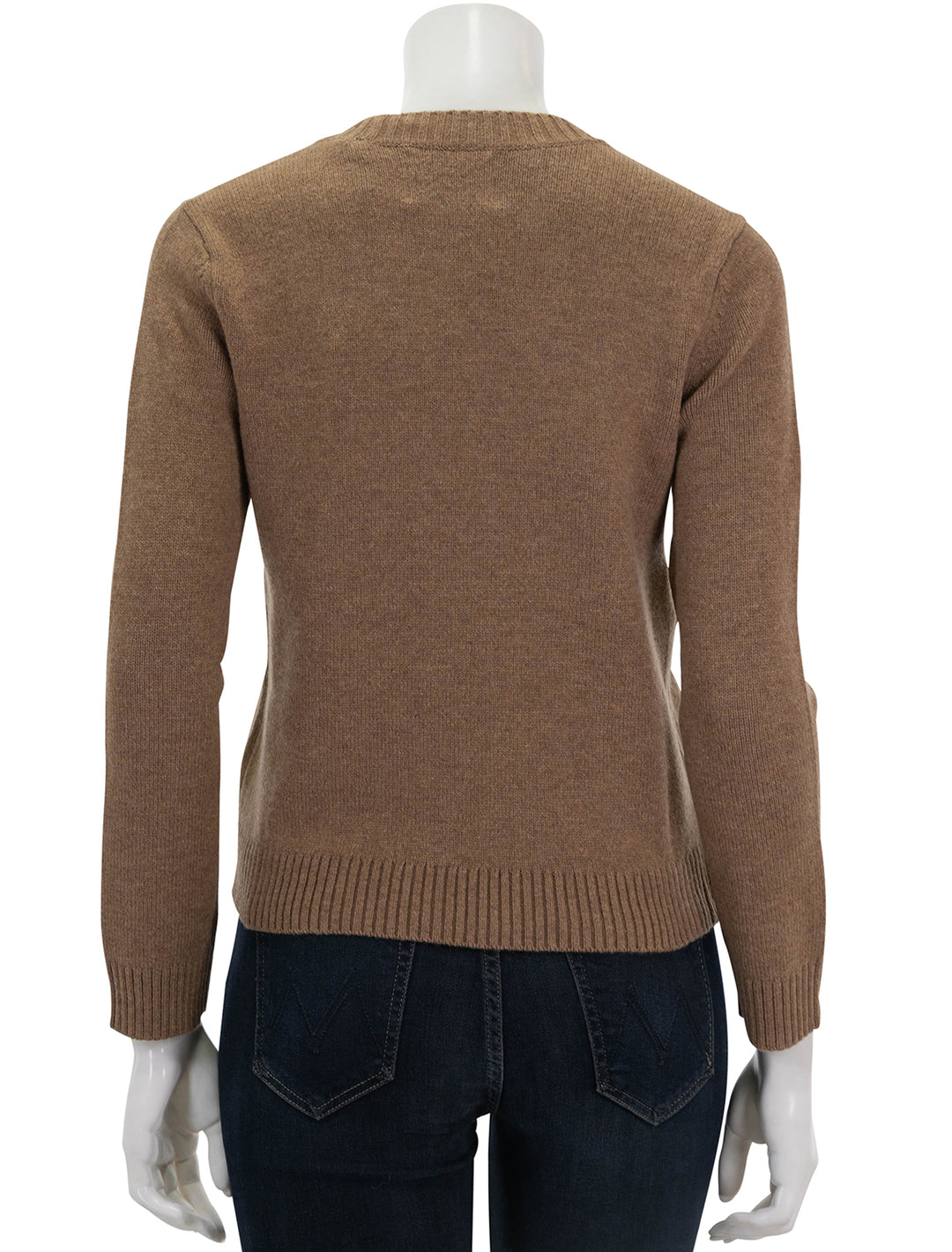 Back view of Isabel Marant Etoile's ludma zip accent pullover in camel.