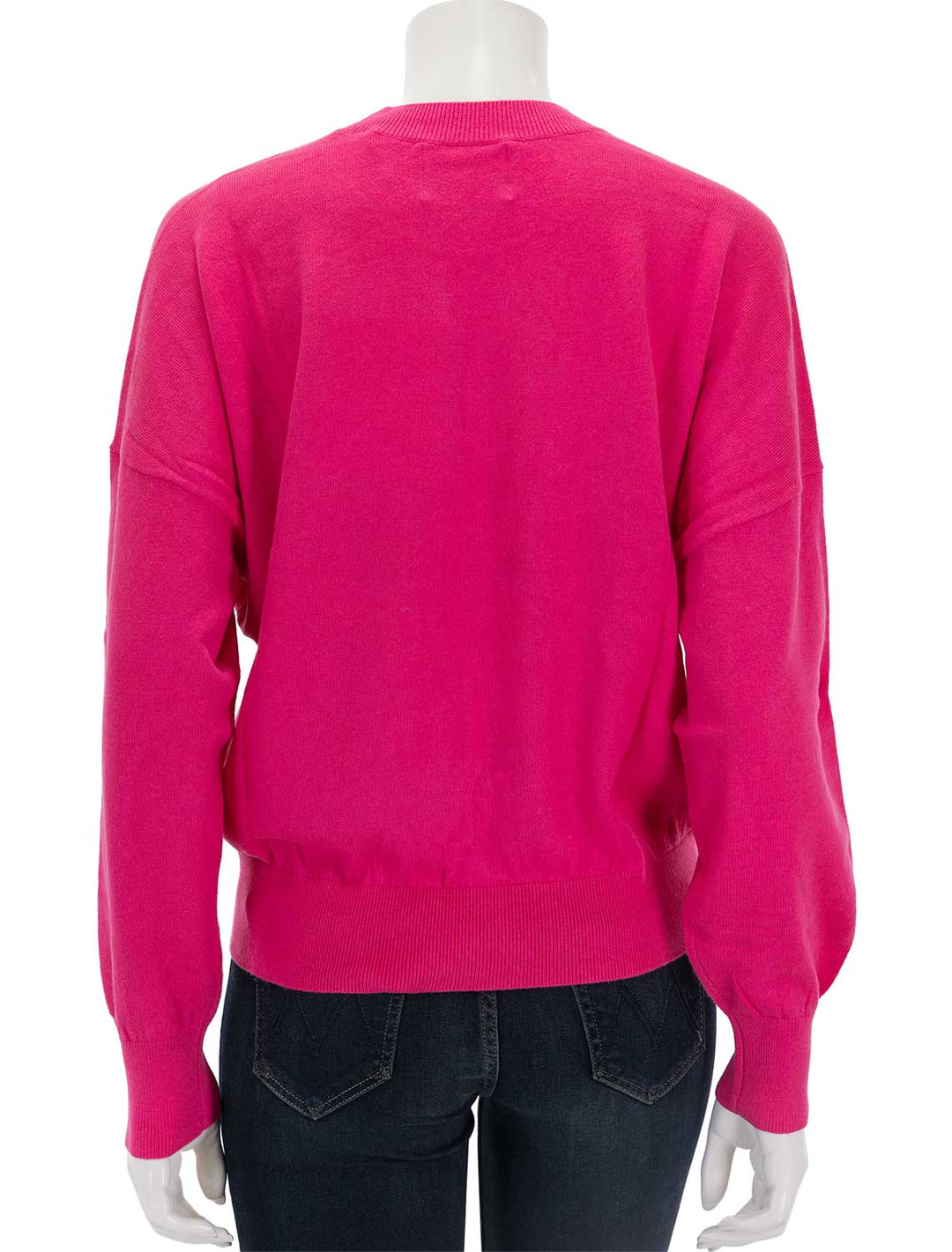 Back view of Isabel marant etoile's marisans pullover in orchid.