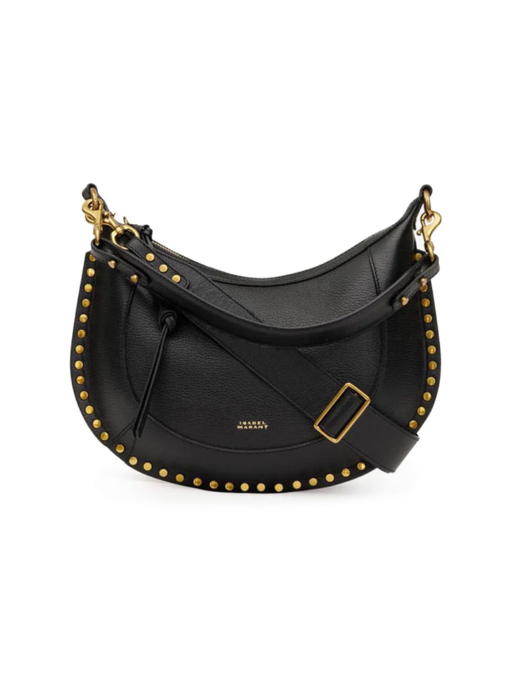 Front view of Isabel Marant Etoile's naoko shoulder bag in black.