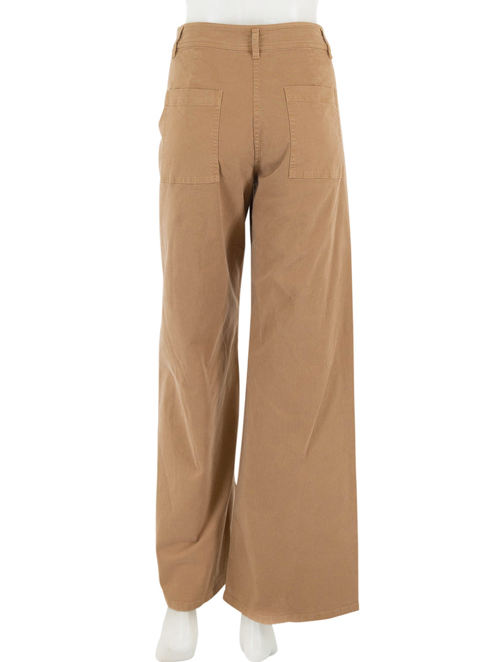 Back view of Nili Lotan's megan pant in fawn.