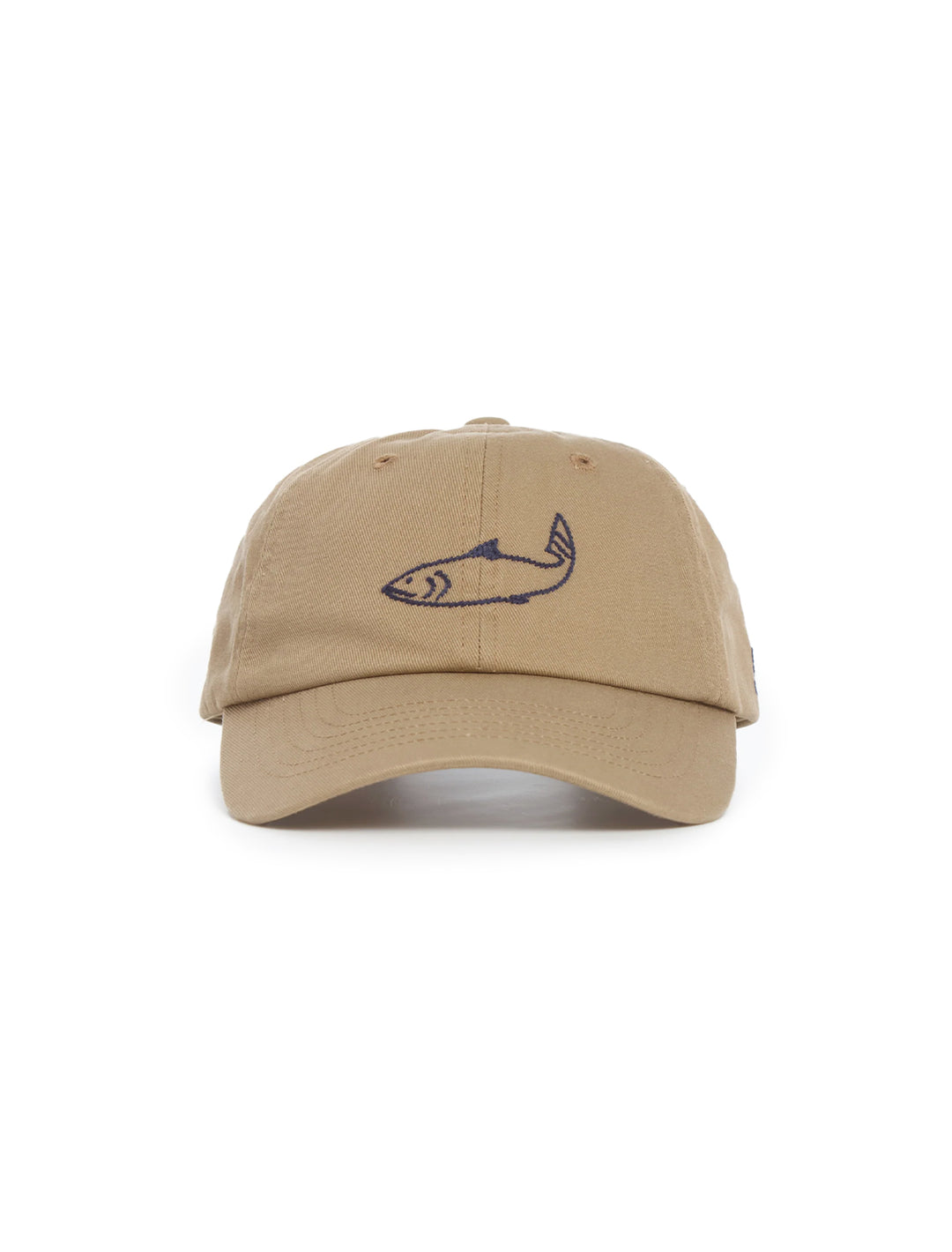 Front view of Sea NY's demi french workwear cap in camel.