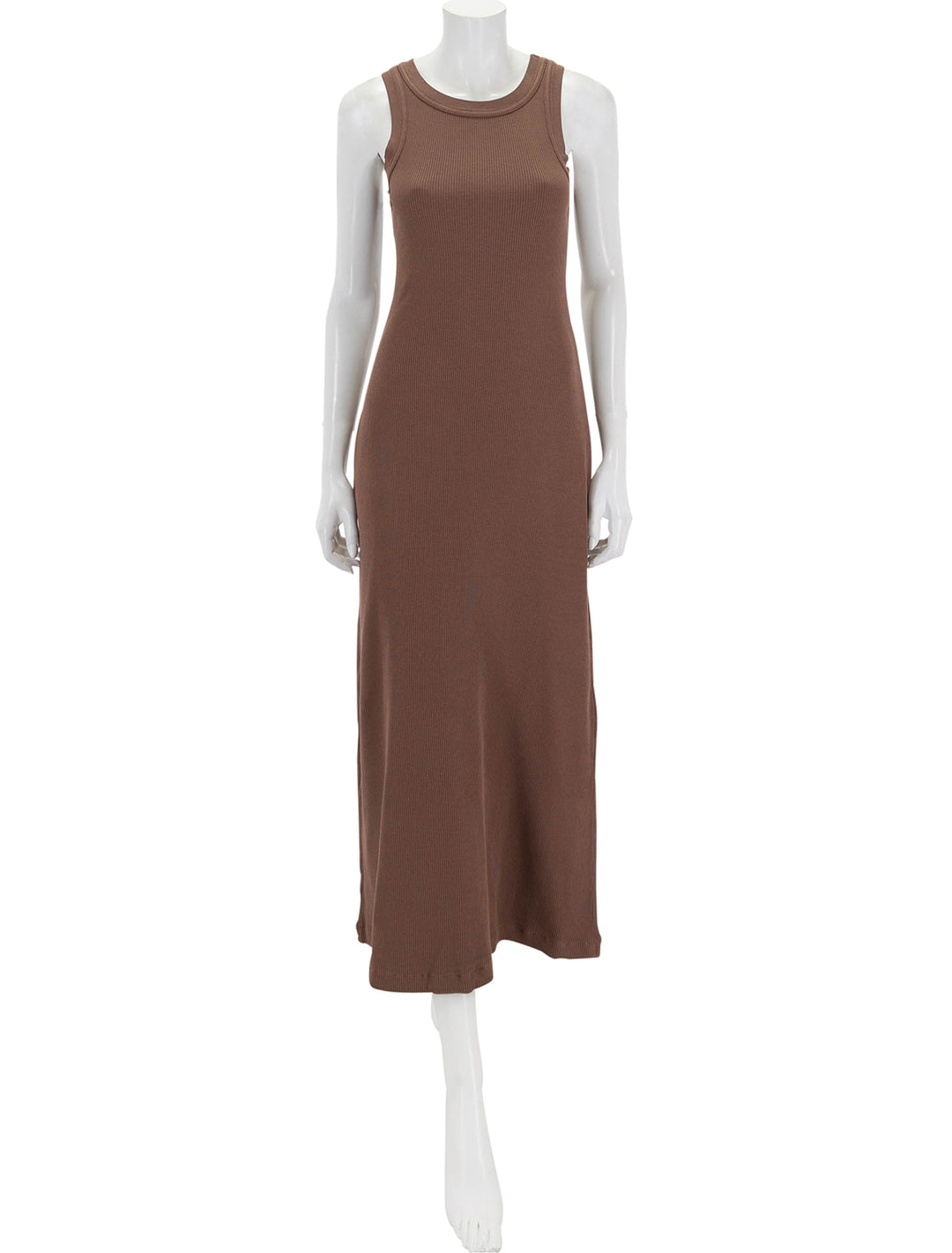 Front view of Citizens of Humanity's isabel tank dress in mink.