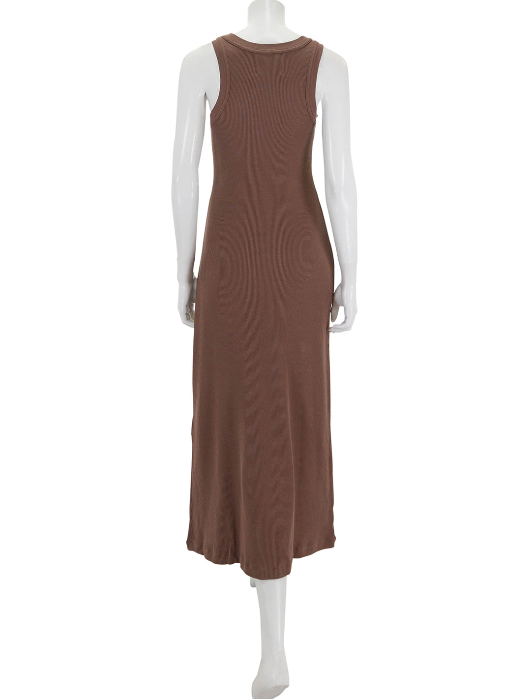 Back view of Citizens of Humanity's isabel tank dress in mink.