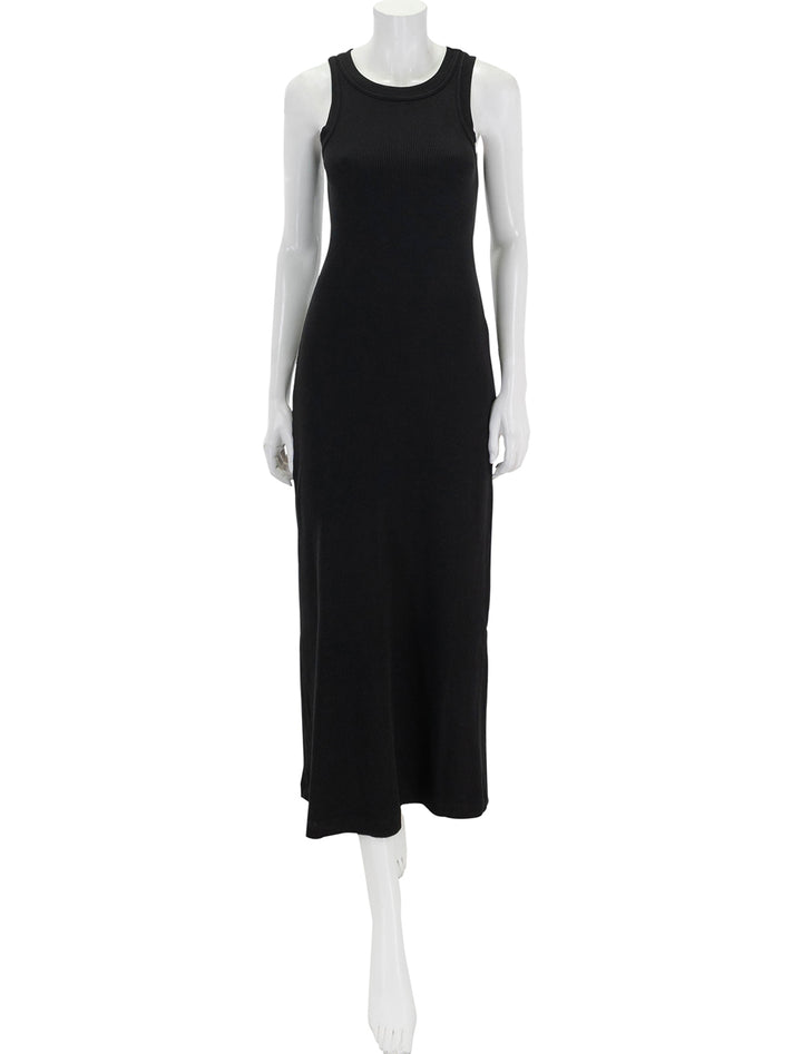 Front view of Citizens of Humanity's isabel tank dress in black.