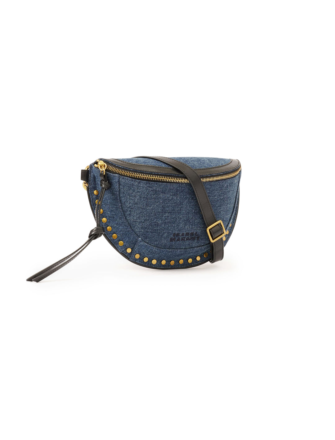 Front angle view of Isabel Marant Etoile's skano in dark blue.
