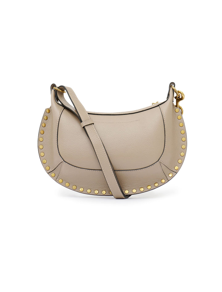 Back view of Isabel Marant Etoile's oksan moon in taupe.