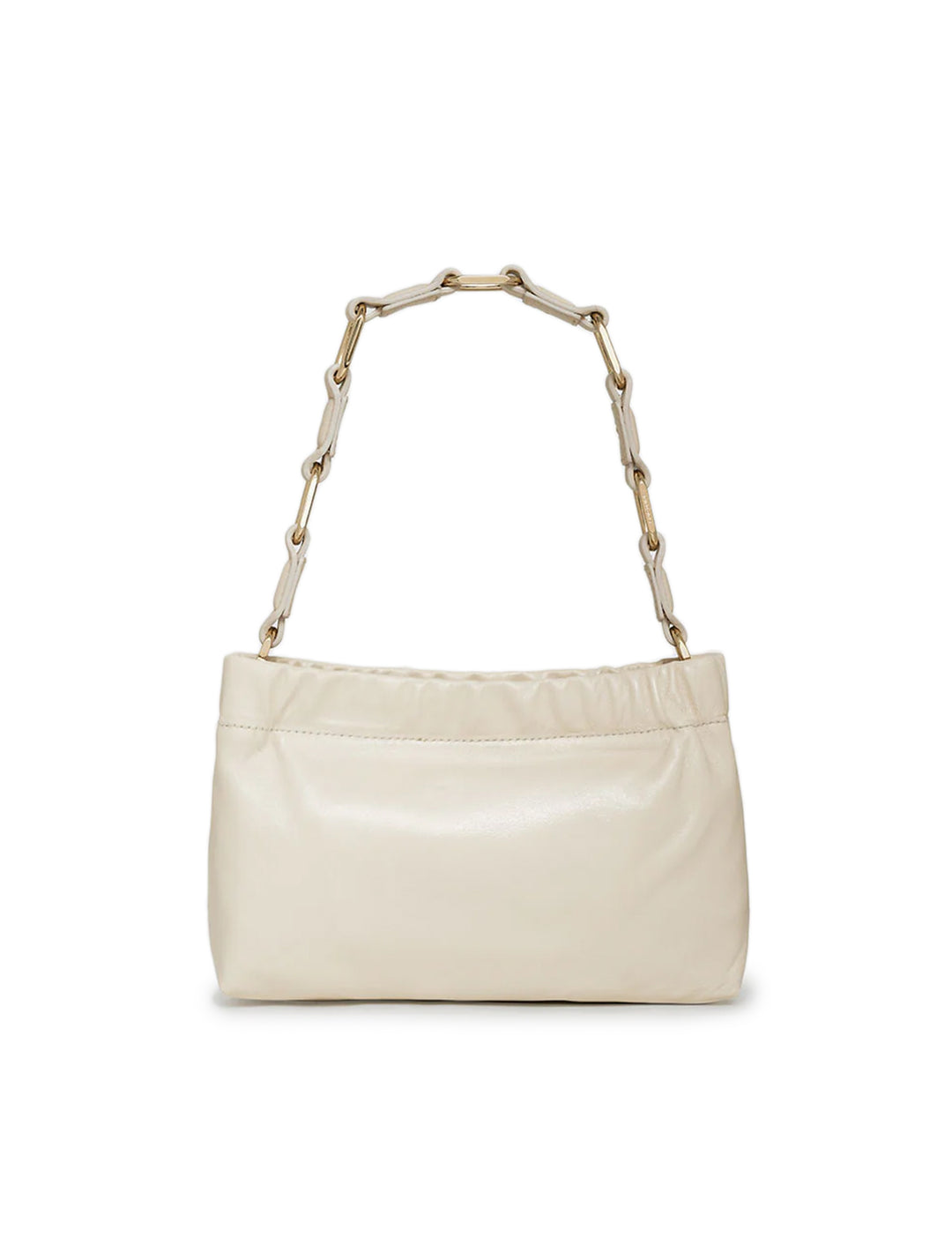 Back view of Anine Bing's small kate shoulder bag in ivory.