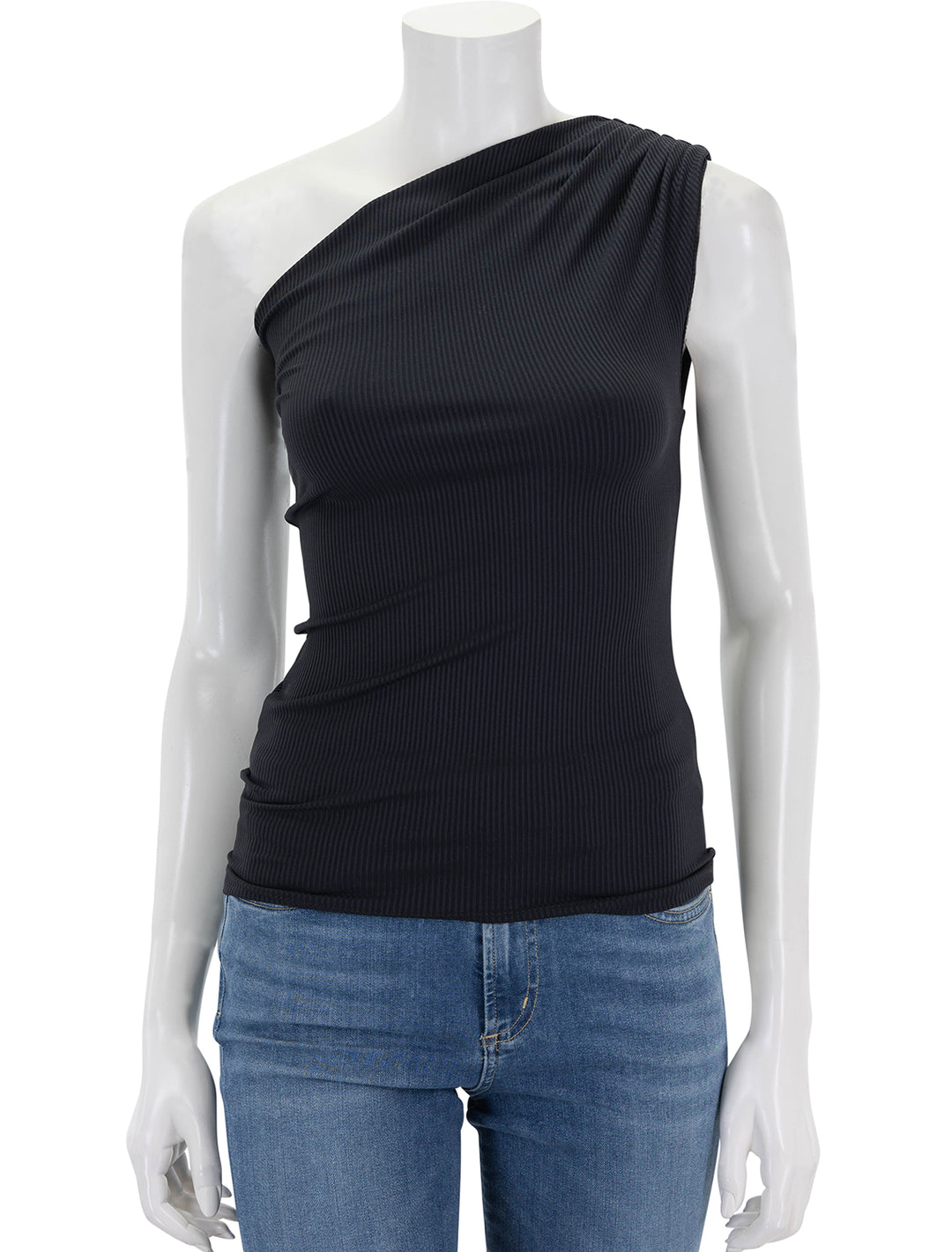 Front view of Anine Bing's camila top in black.