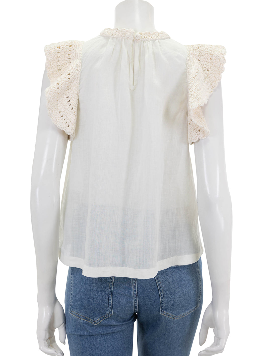 Back view of Ulla Johnson's kai top in pristine.