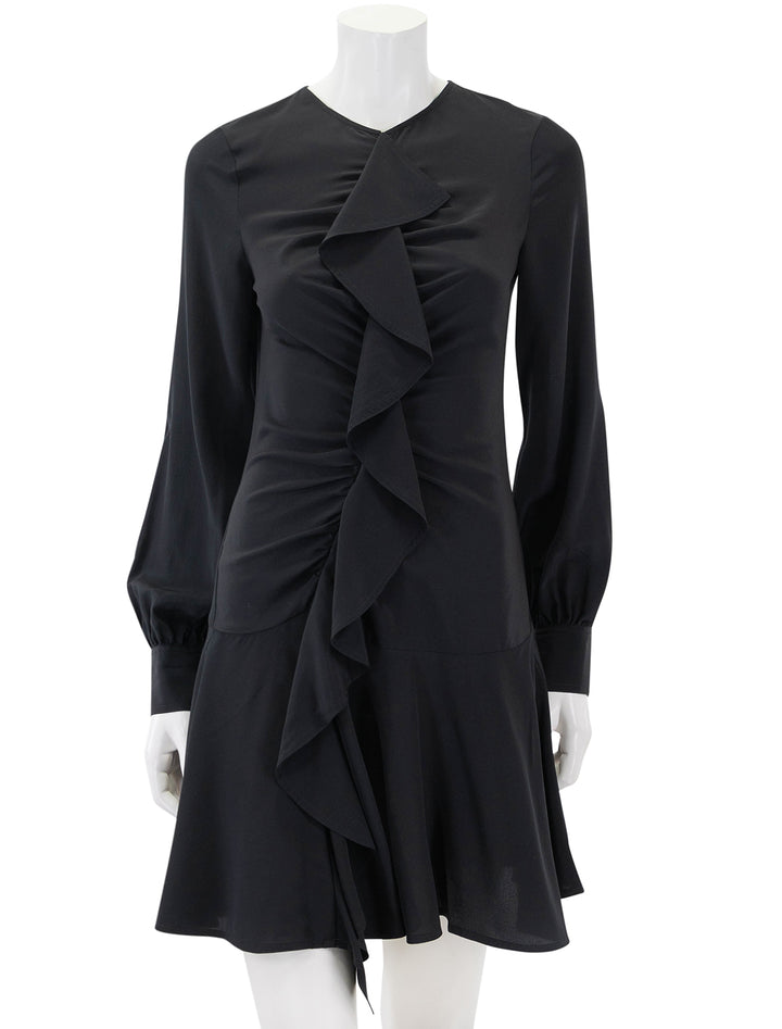 Front view of Ulla Johnson's salima dress in noir.