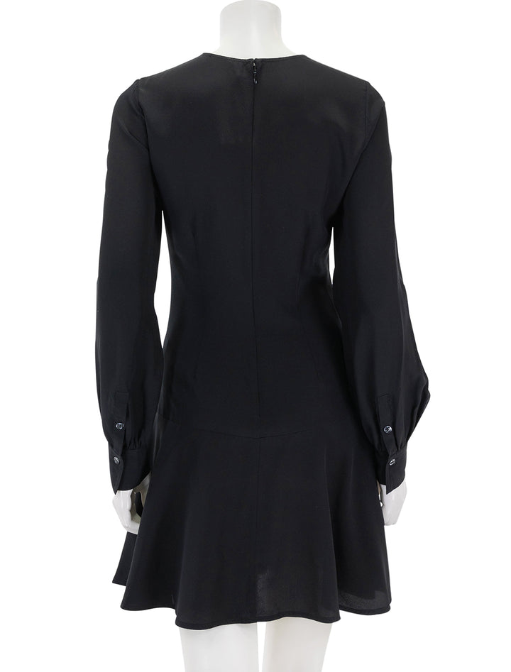 Back view of Ulla Johnson's salima dress in noir.