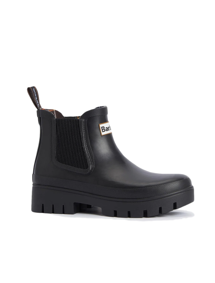 halton chelsea welly boot in black