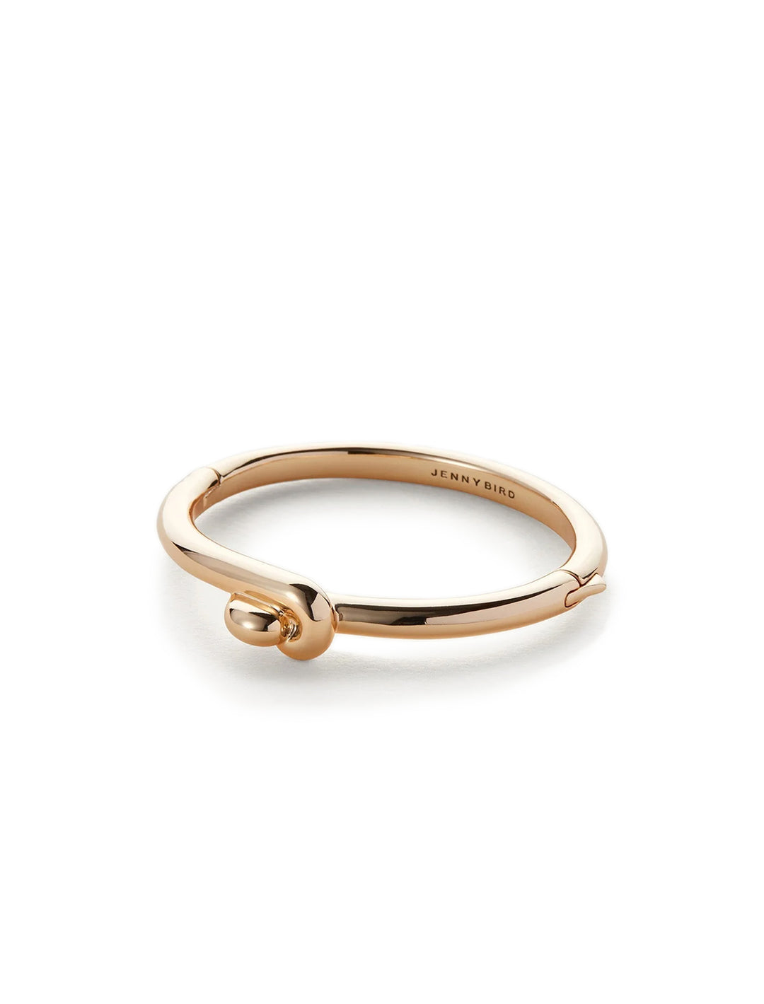 Front view of Jenny Bird's maeve bangle in gold.