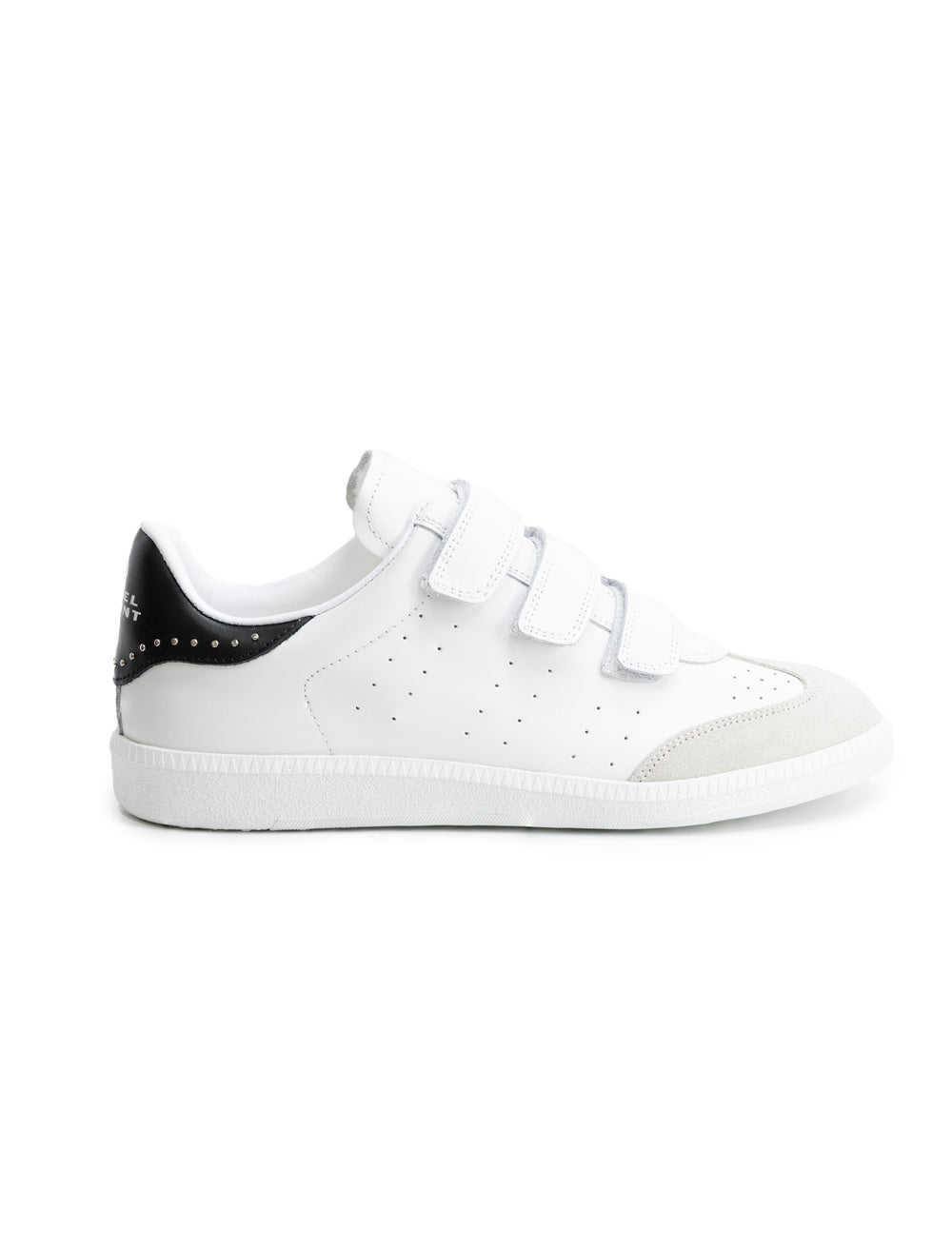 Side view of Isabel Marant Etoile's beth sneaker in studded classic.
