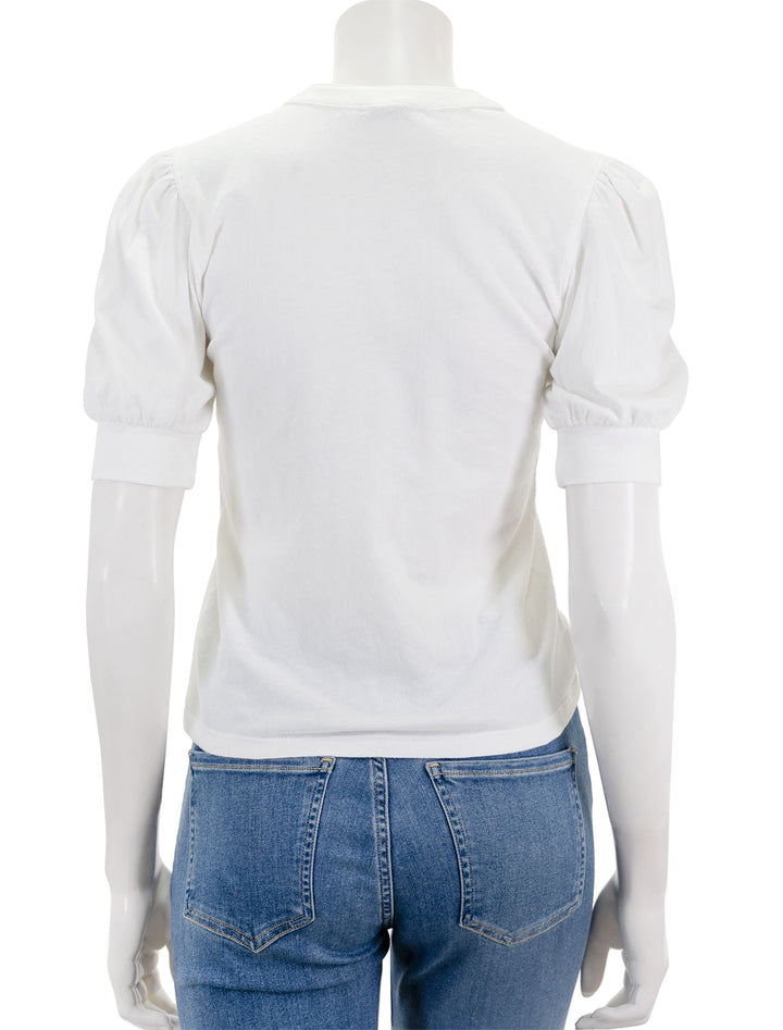 Back view of Rails' new jewel top in white.