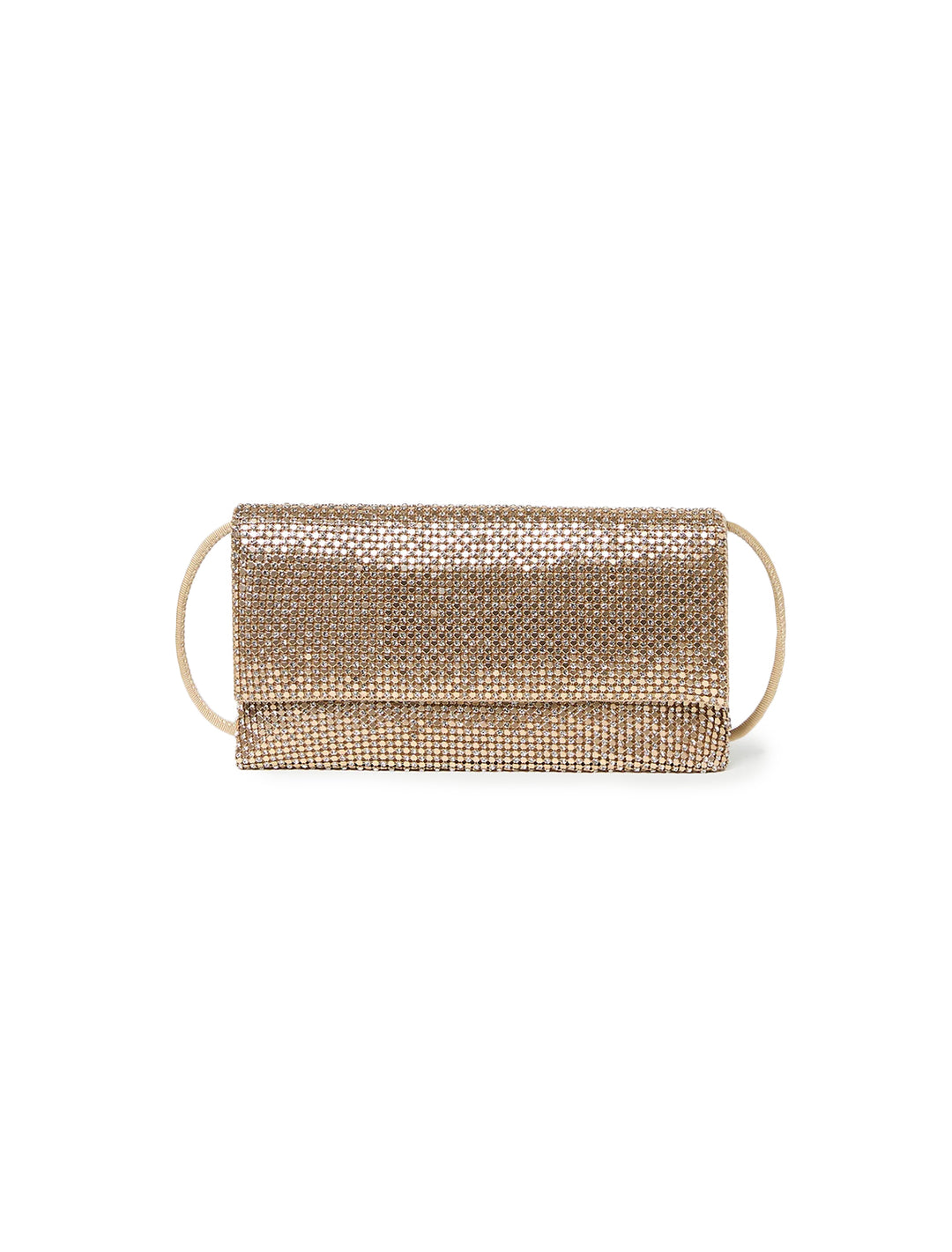 charlee clutch in gold crystal