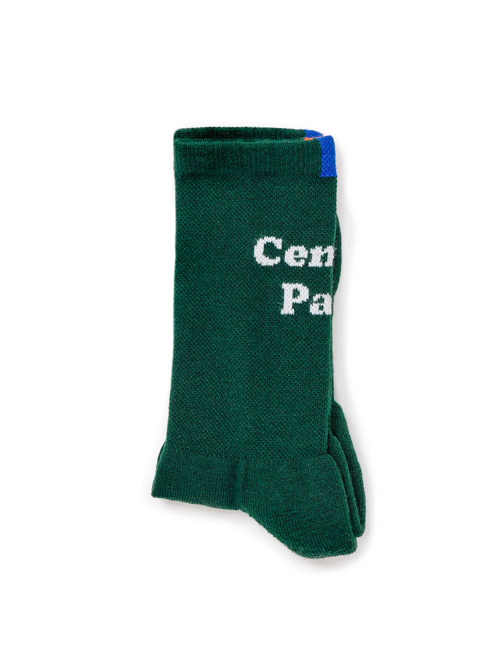 Overhead view of KULE's central park socks.