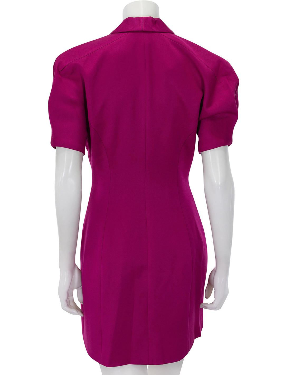 Back view of Derek Lam 10 Crosby's desiree dress in cerise.