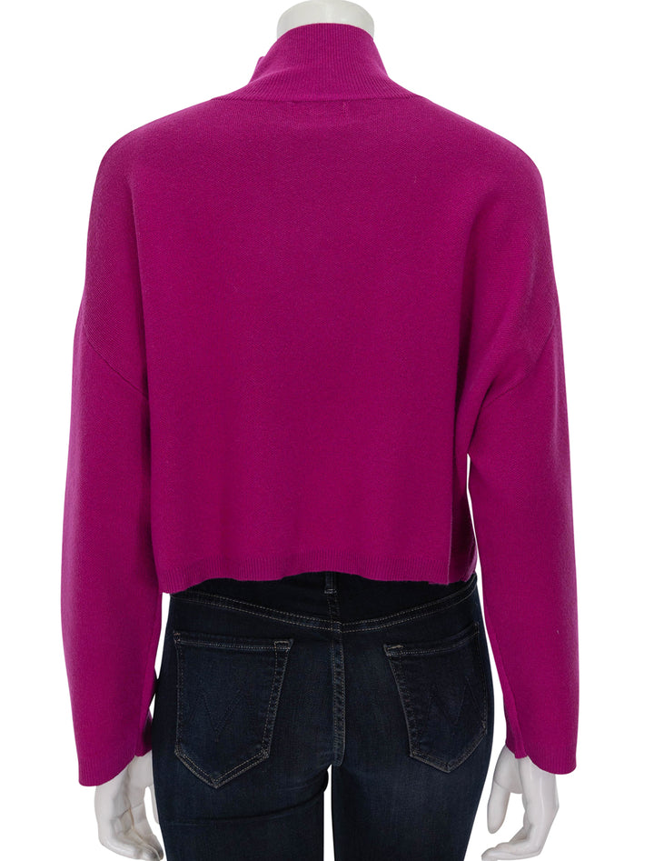 Back view of Suncoo Paris' Pirmil Sweater in Fuchsia.