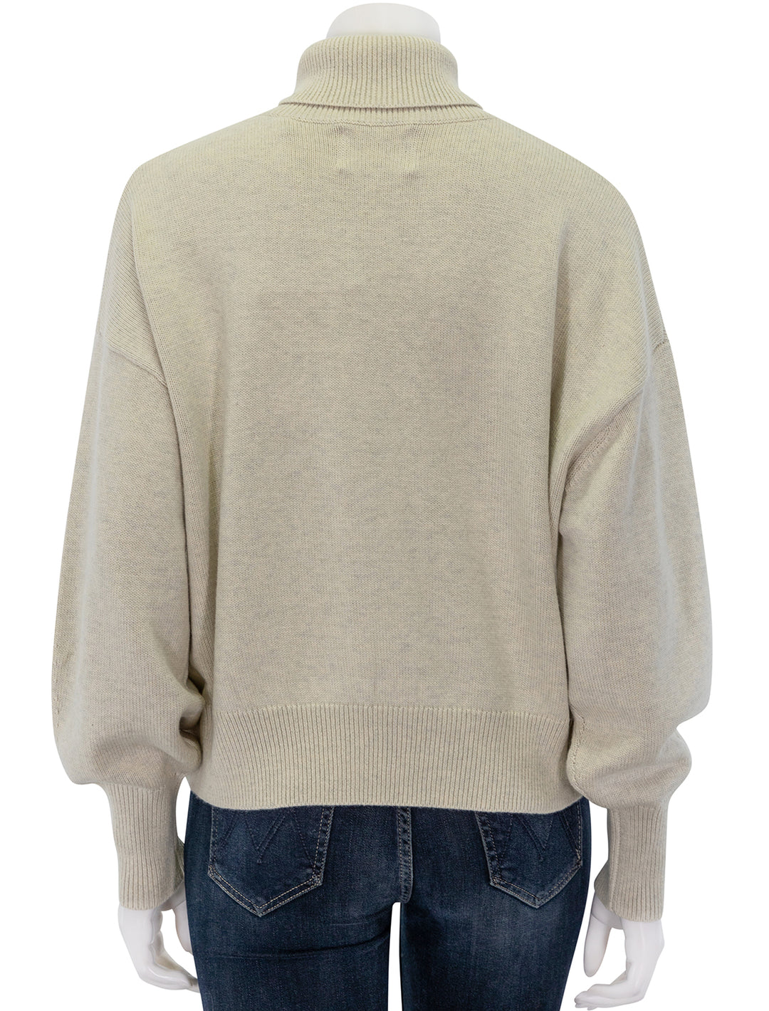 Back view of Isabel Marant Etoile's nash in light grey and silver.