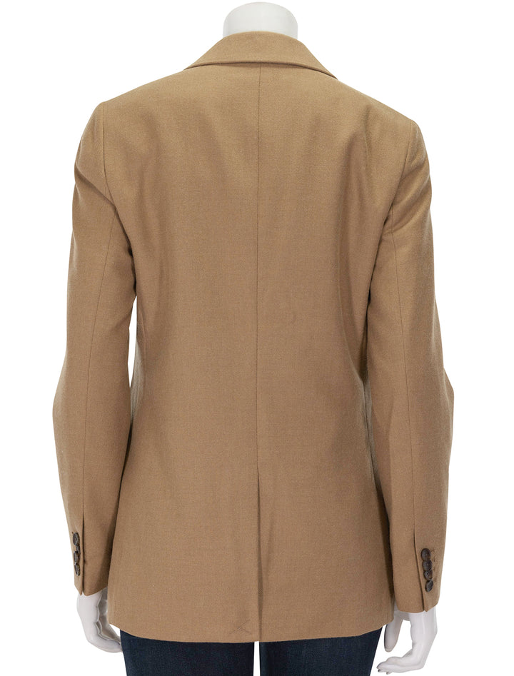 Back view of Alex Mill's marie blazer in camel.