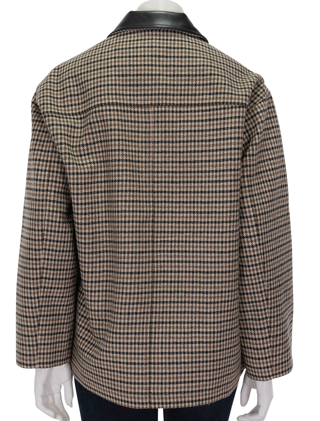 Back view of Rag & Bone's cassidy italian houndstooth jacket.