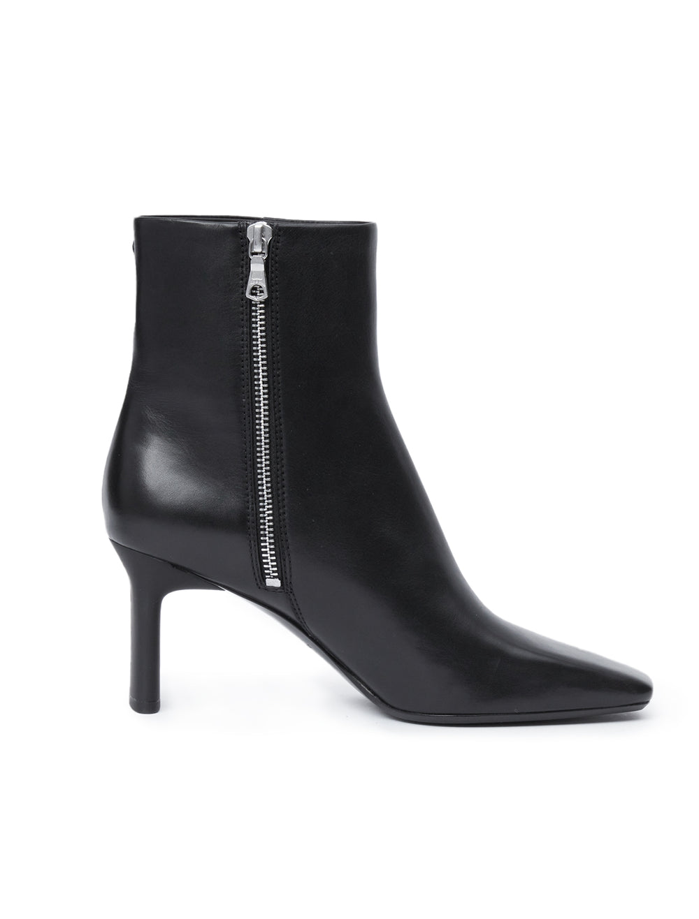 Side view of Rag & Bone's aja boot in black.