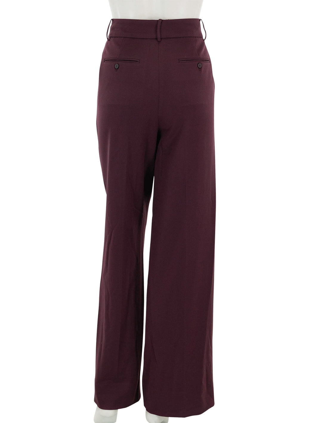 Back view of STAUD's prince pant in merlot.