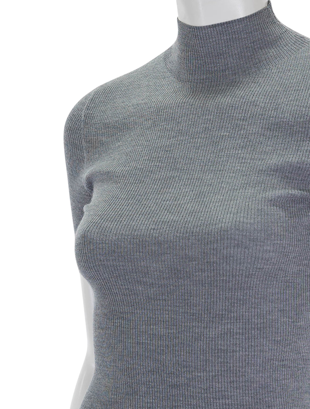 close up view of regal wool leenda in light heather grey