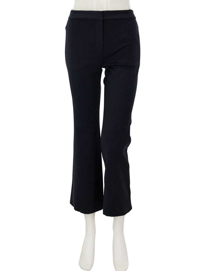 Front view of Theory's Pull-On Kick Pant in Black.