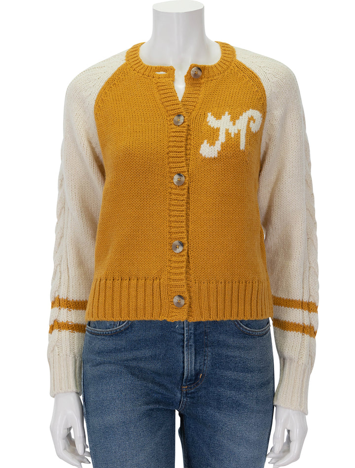 Front view of Mother's the concert cardigan.