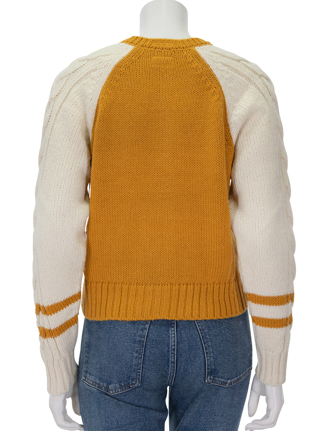 Back view of Mother's the concert cardigan.