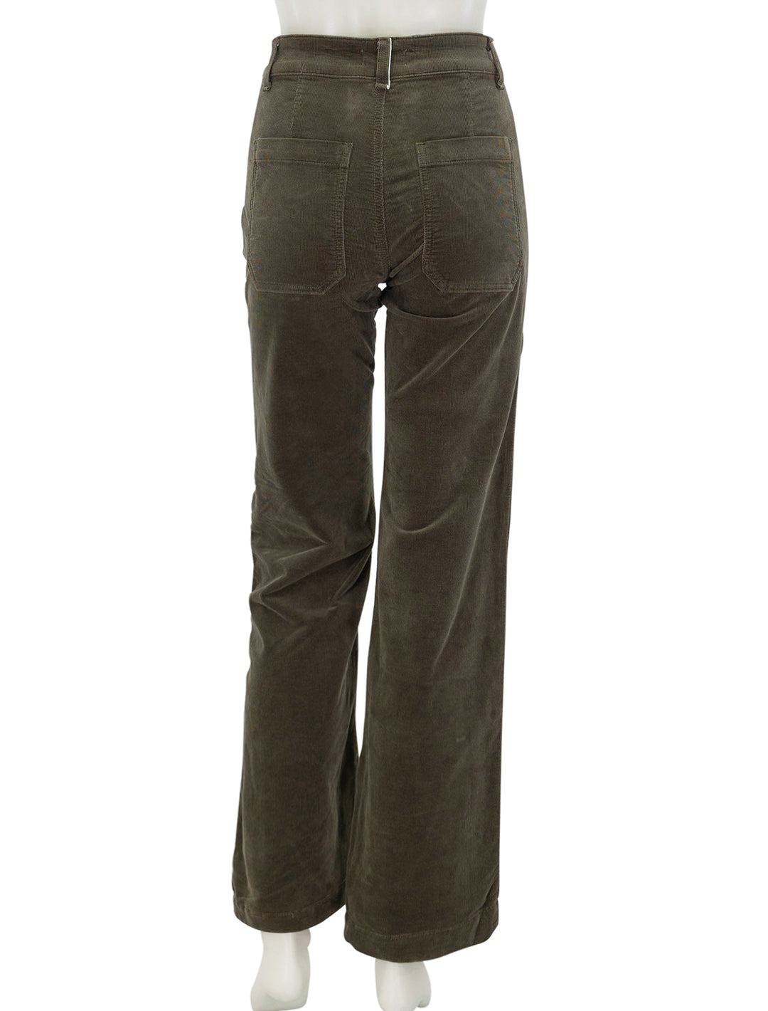 Back view of ASKK NY's Sailor Pant in Safari Green.