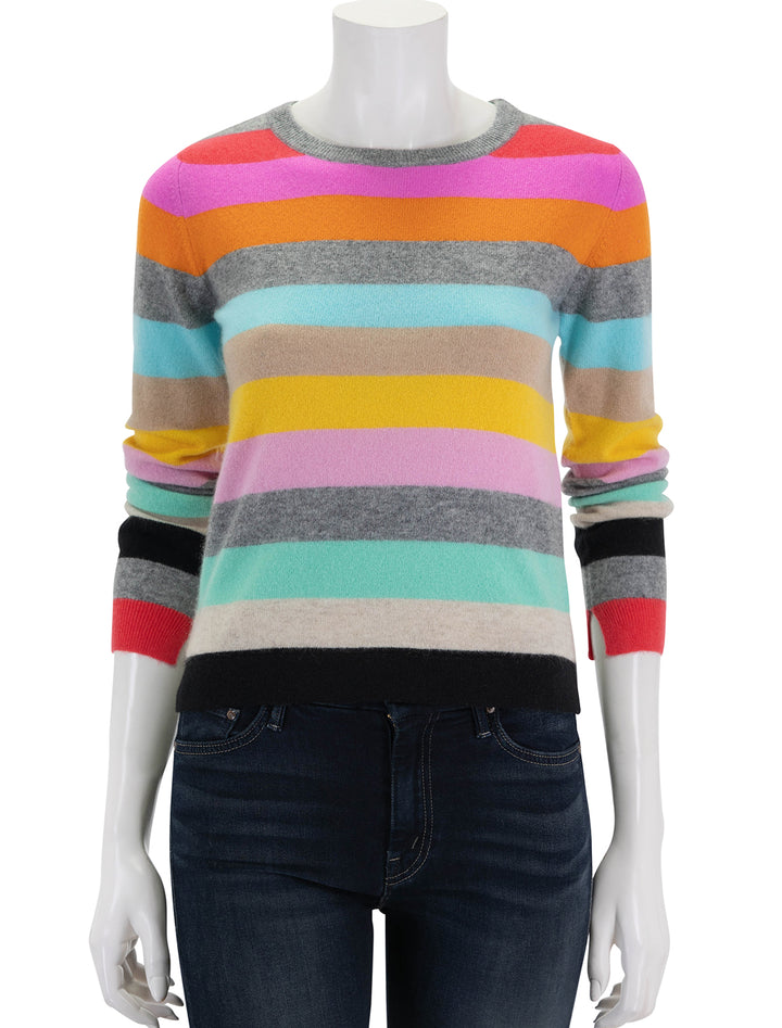 stripe crew in grey multi