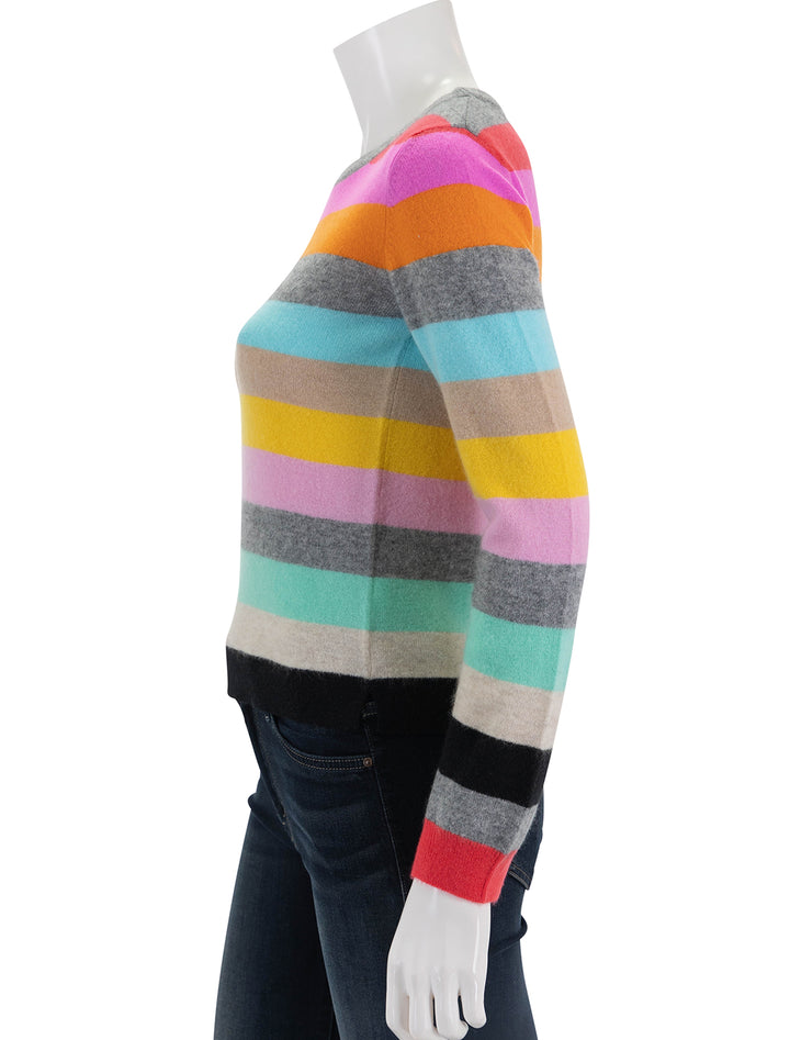 stripe crew in grey multi