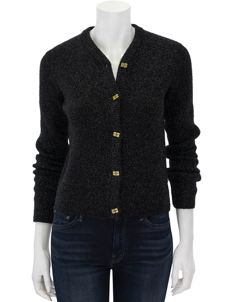 トップス AP STUDIO Black Glitter Cardigan AP STUDIO Black Glitter Cardigan - メルカリ