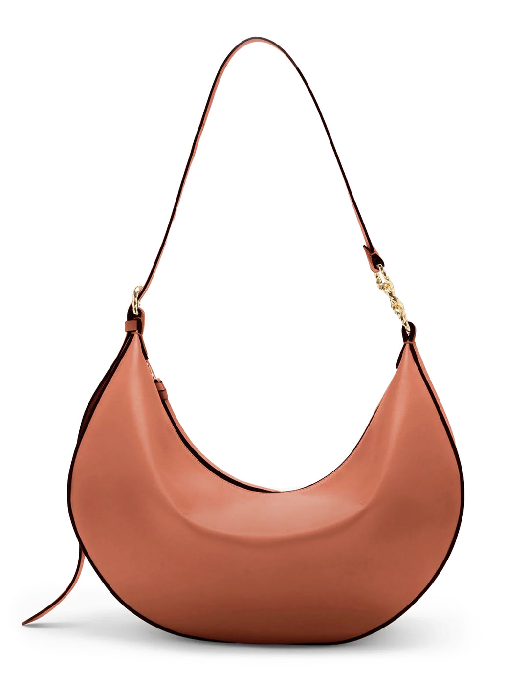 Front view of Ulla Johnson's twyla large hobo in sierra.