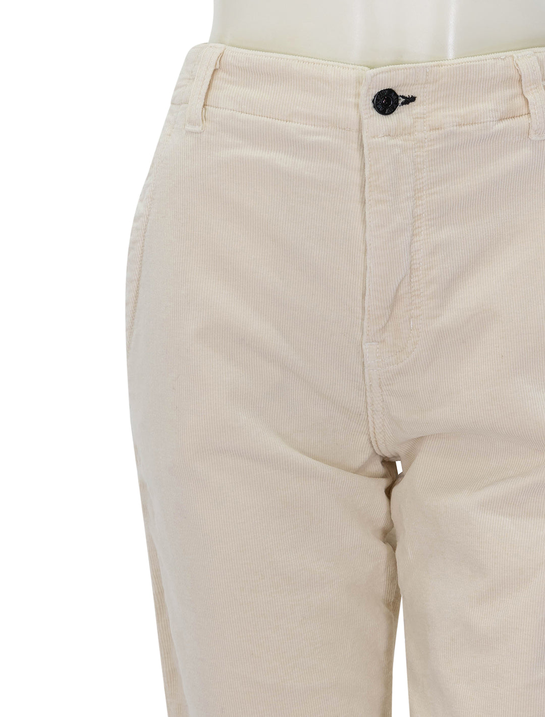 Close-up view of ASKK NY's chino cord in bone.